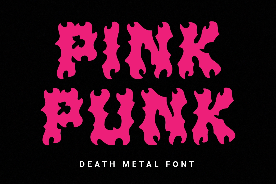 Пример шрифта Pink Punk Regular