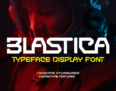 Пример шрифта Blastica Display Regular