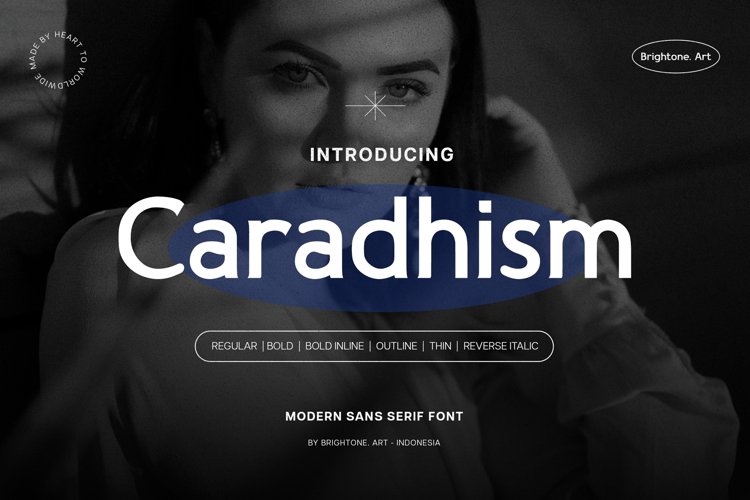 Пример шрифта Caradhism