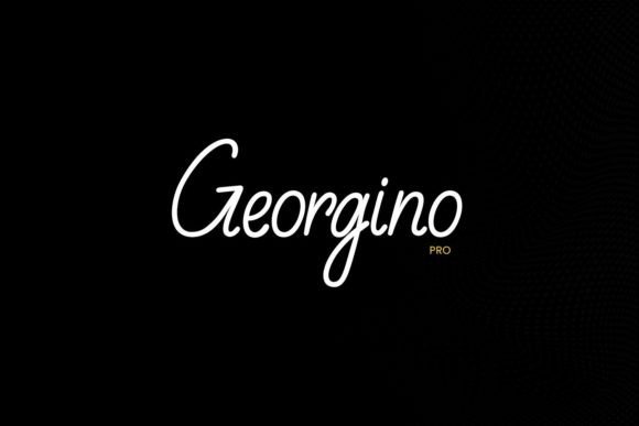 Пример шрифта Georgino