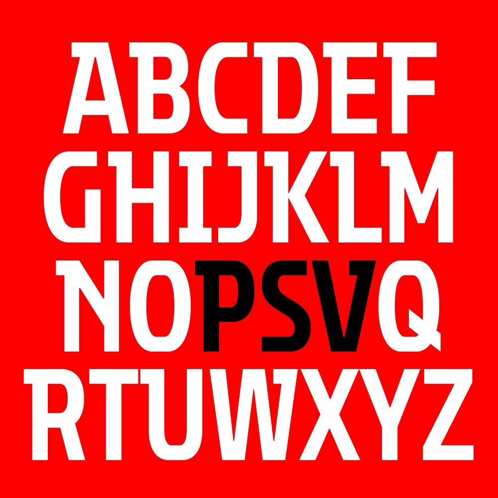 Пример шрифта PSV Condensed
