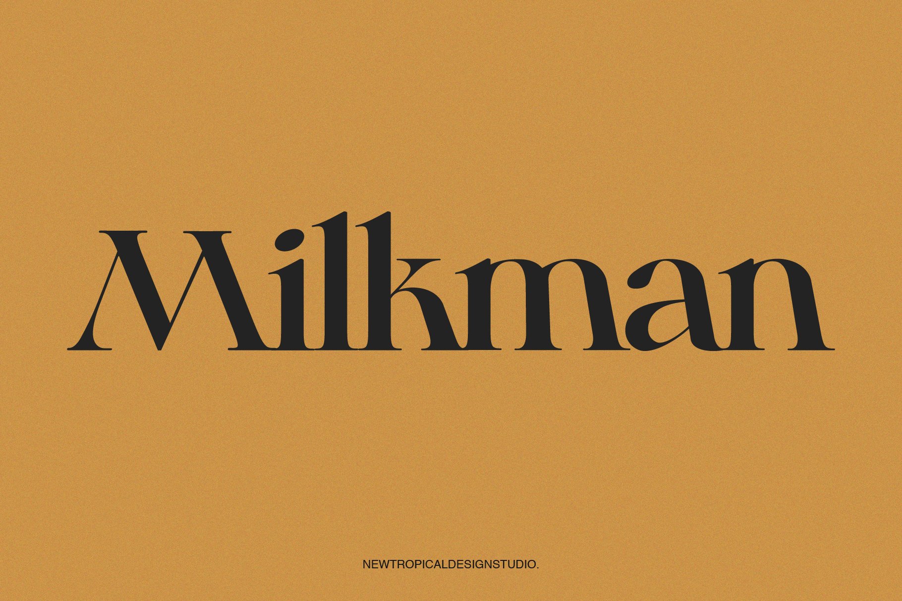 Пример шрифта Milkman Regular