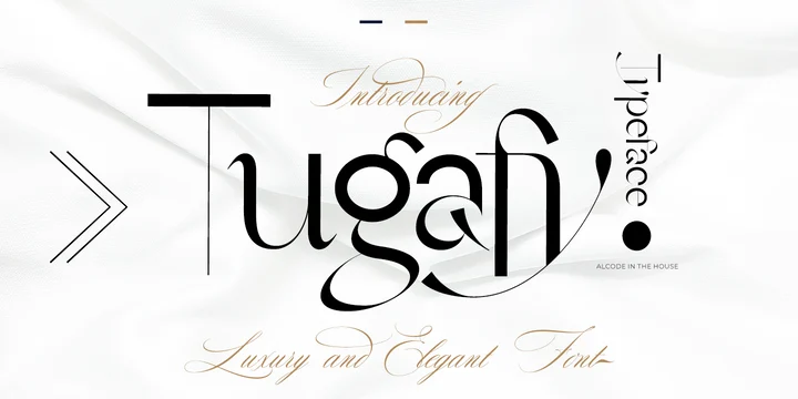 Пример шрифта Tugafy