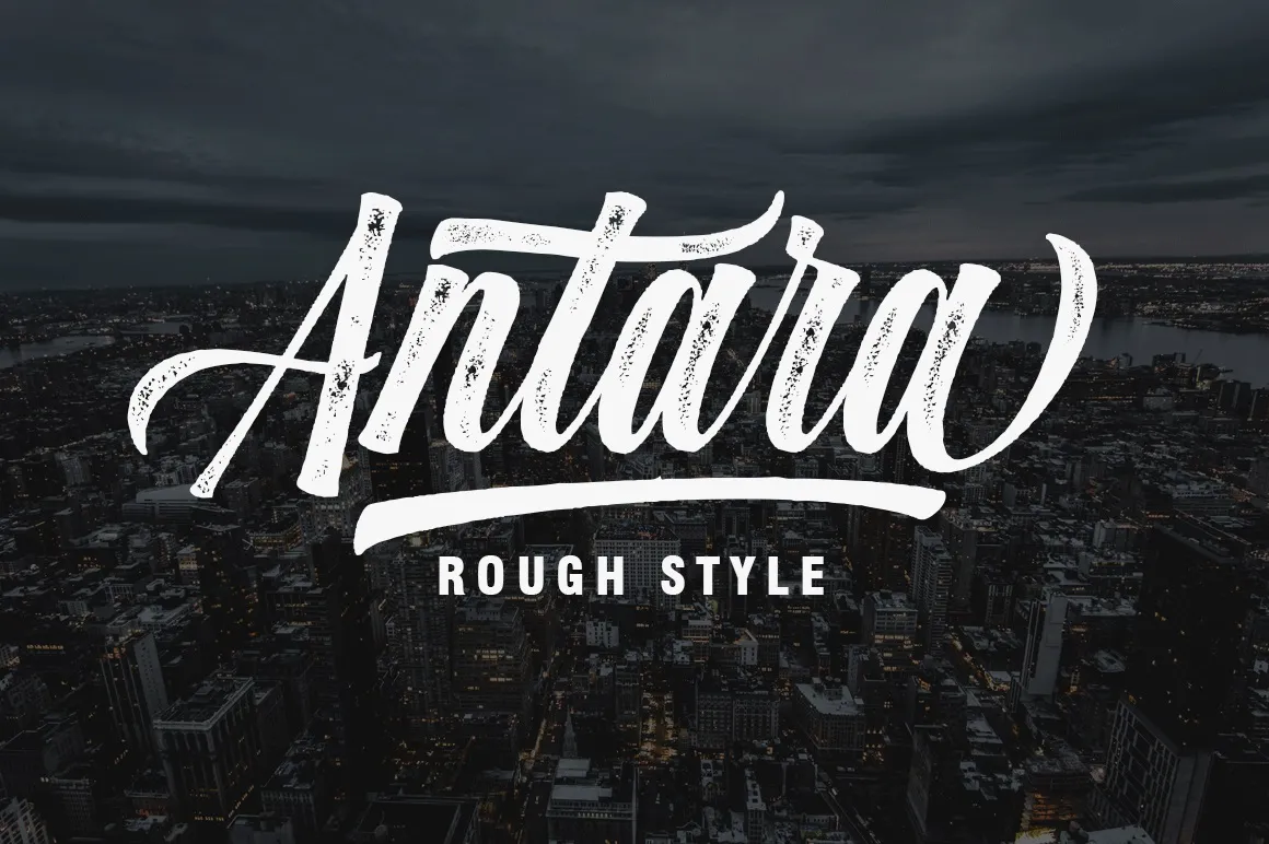 Пример шрифта Antara Rough