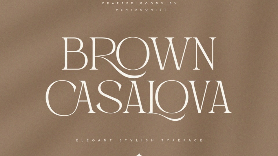 Пример шрифта Brown Casalova