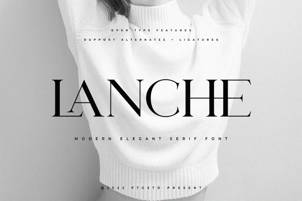 Пример шрифта Lanche