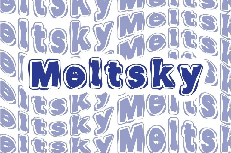 Пример шрифта Meltsky