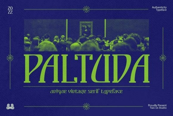 Пример шрифта Paltuda Black