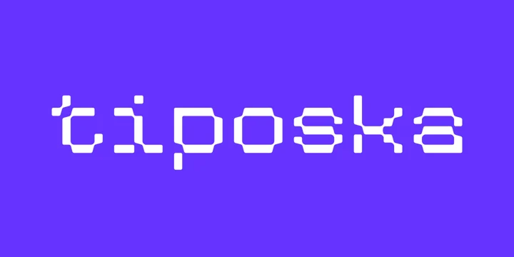 Пример шрифта Tiposka