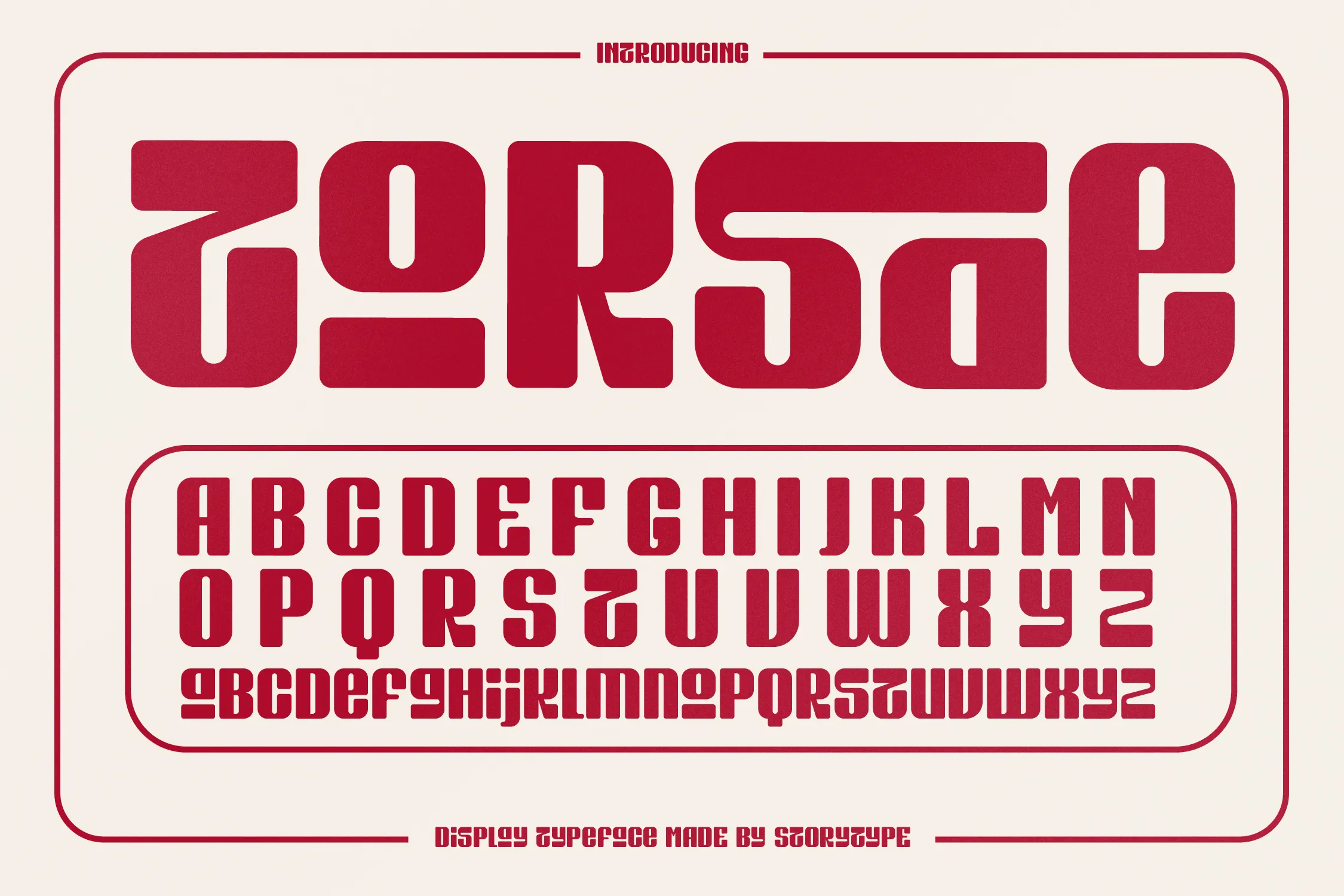 Пример шрифта Torsae