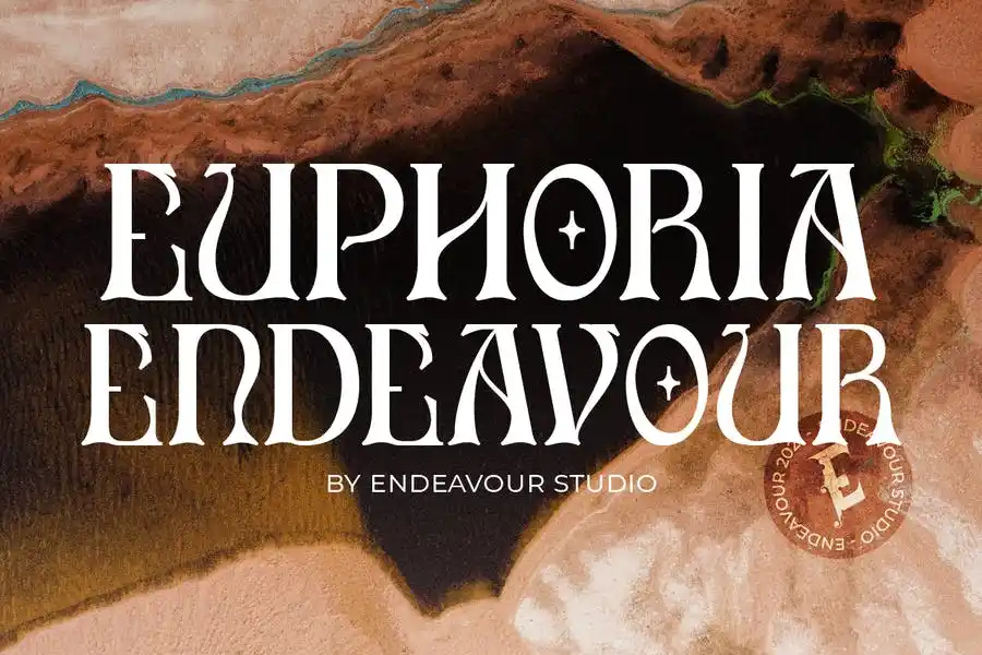 Пример шрифта Uphoria Endeavour
