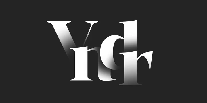 Пример шрифта Vendura Light Italic