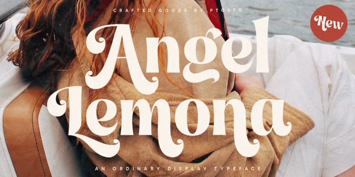 Пример шрифта Angel Lemona