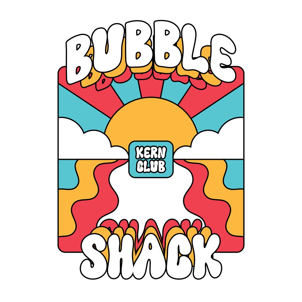 Пример шрифта Bubble Shack
