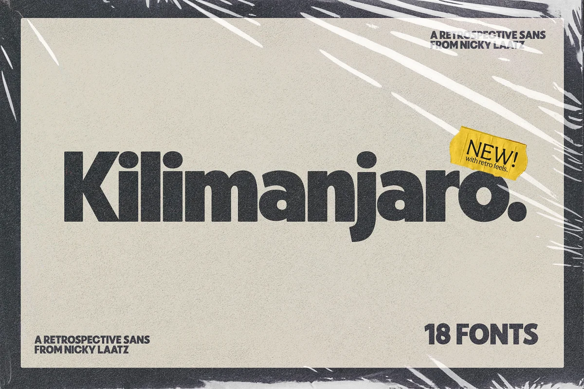 Пример шрифта Kilimanjaro Sans Tall