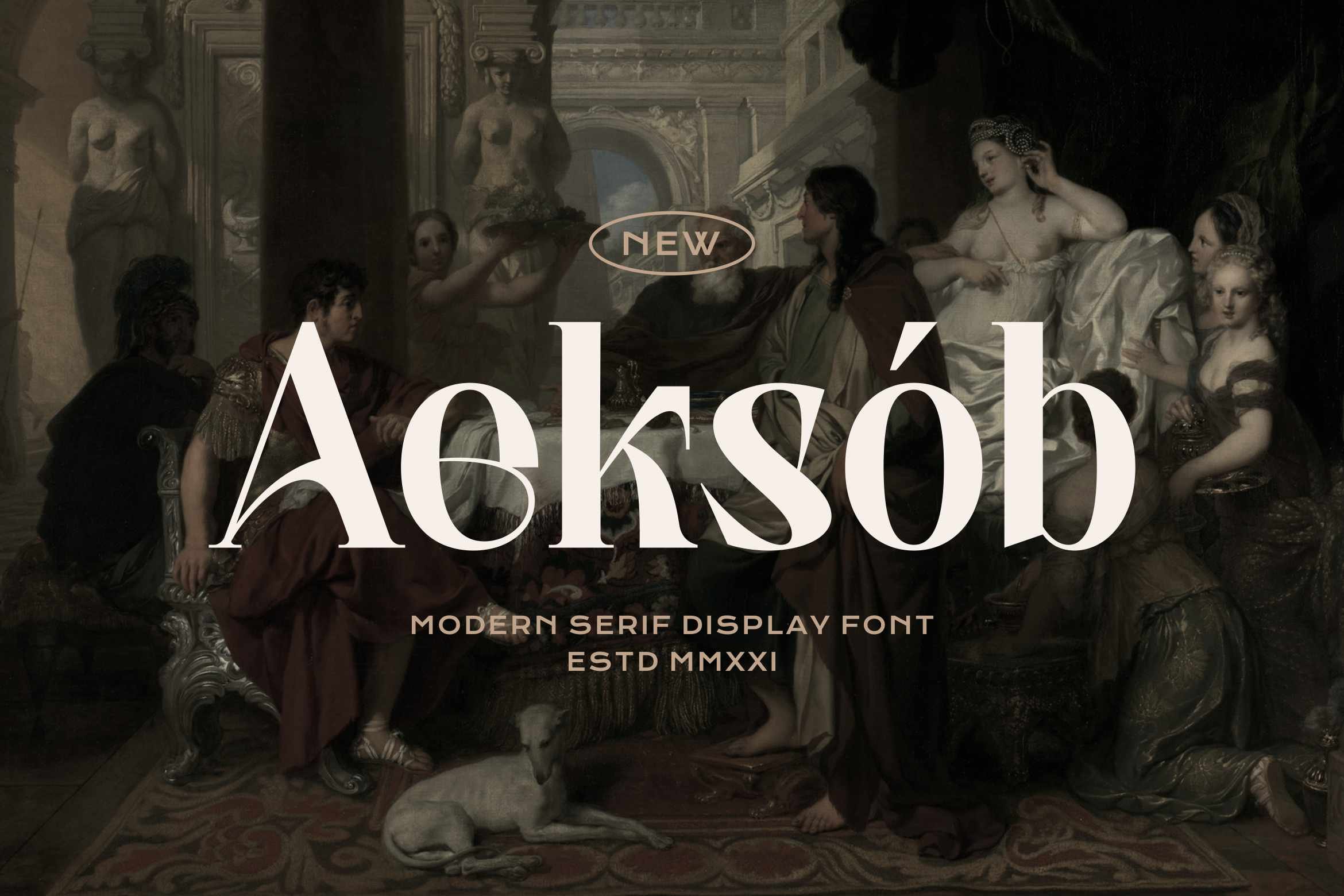 Пример шрифта Aeksod