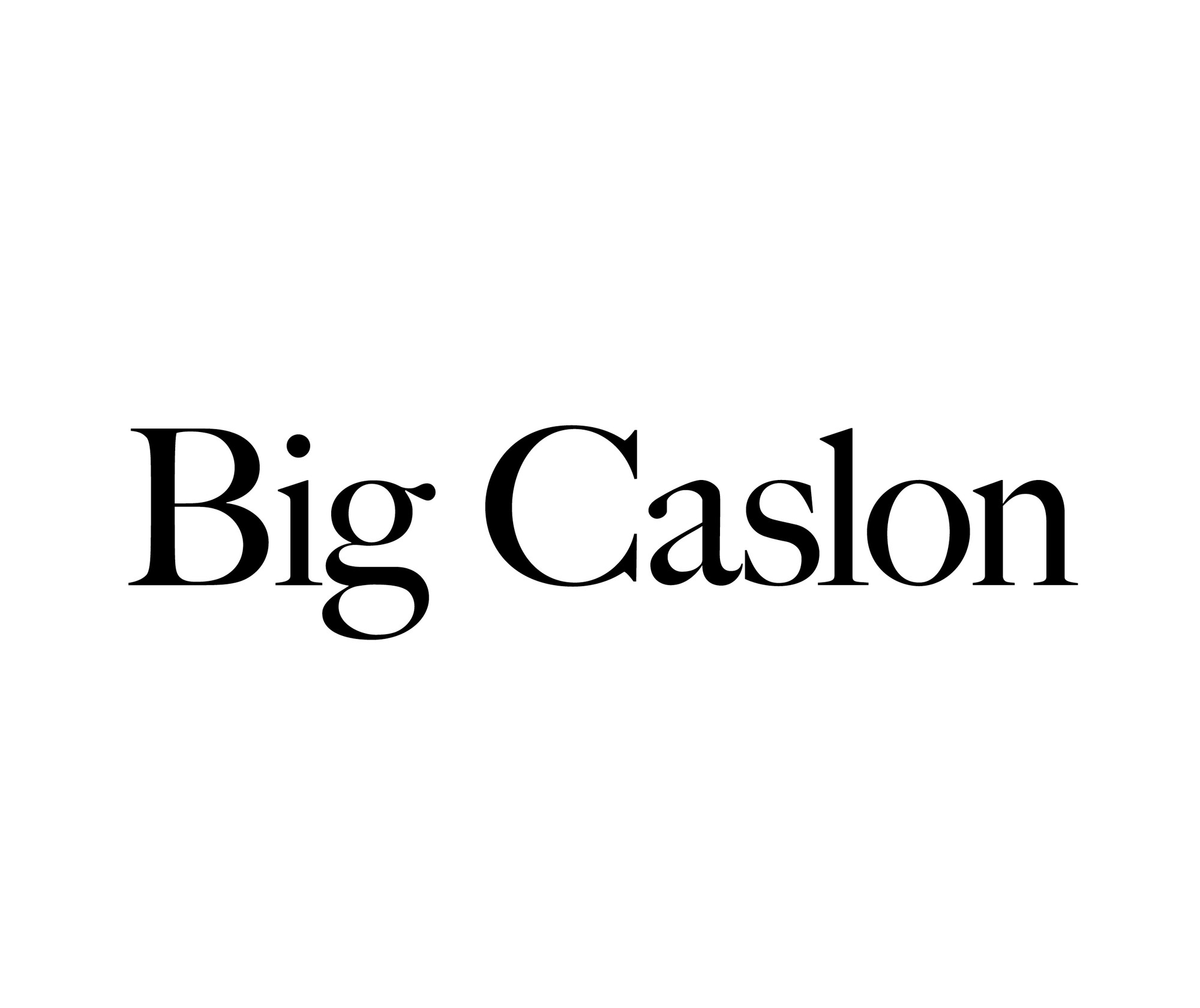 Пример шрифта Big Caslon