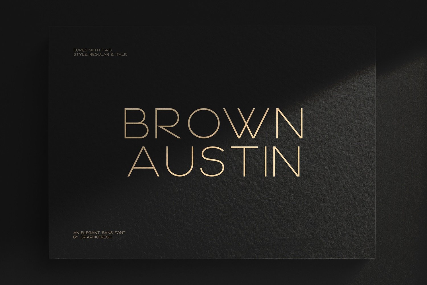 Пример шрифта Brown Austin