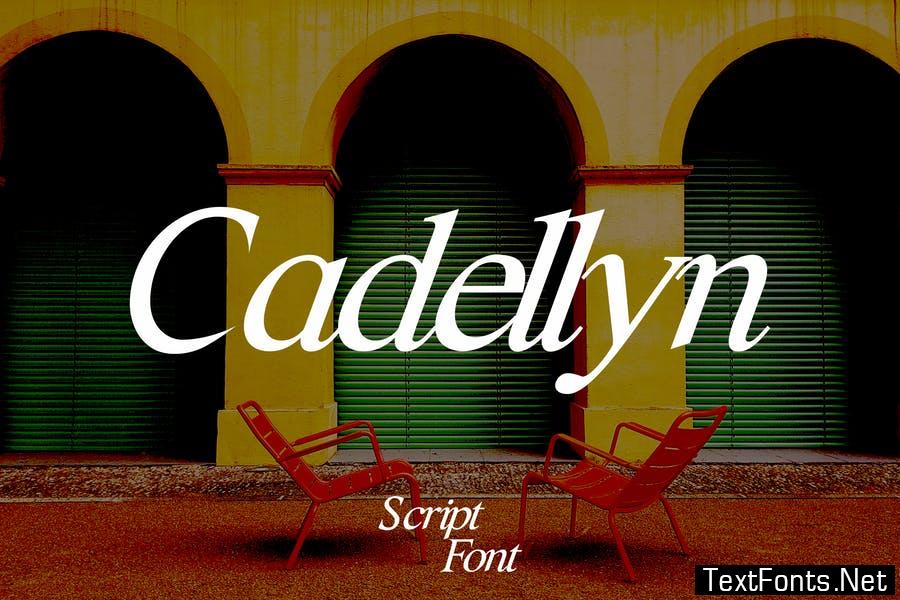Пример шрифта Cadellyn Italic
