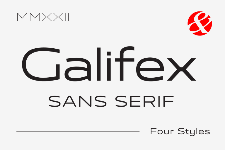 Пример шрифта Galifex