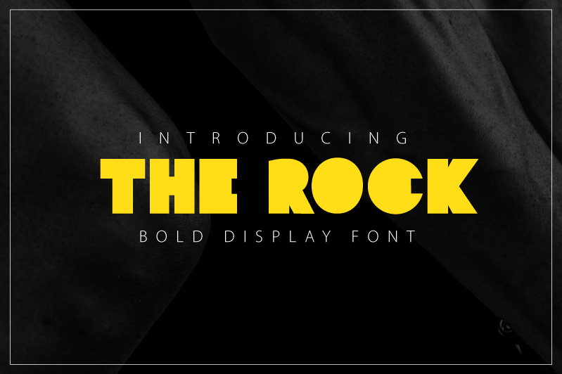 Пример шрифта The Rock