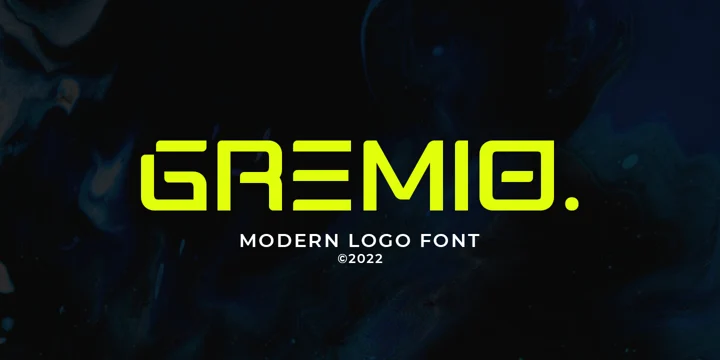 Пример шрифта Gremio