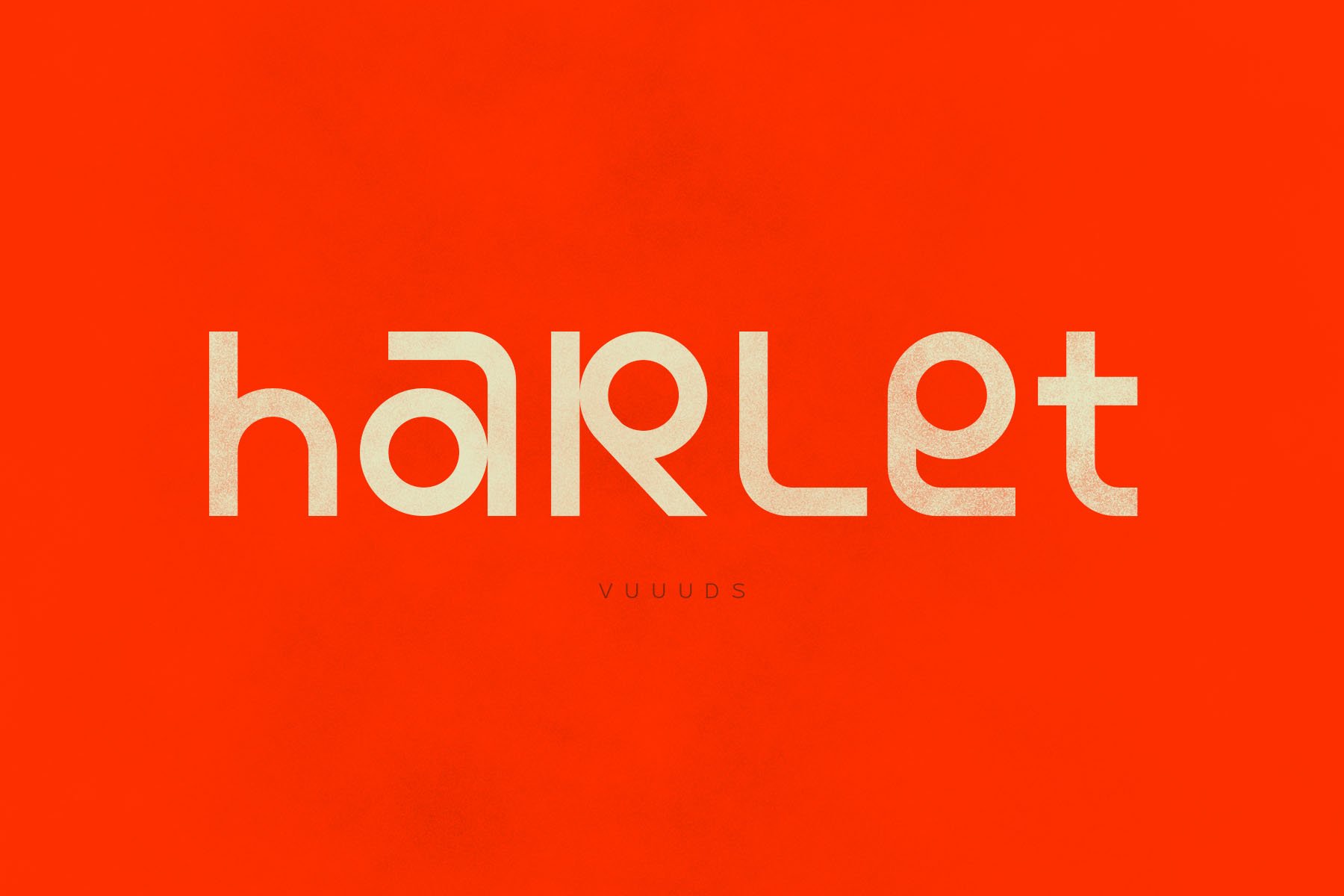 Пример шрифта Harlet