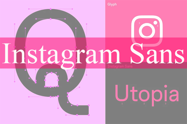 Пример шрифта Instagram Sans