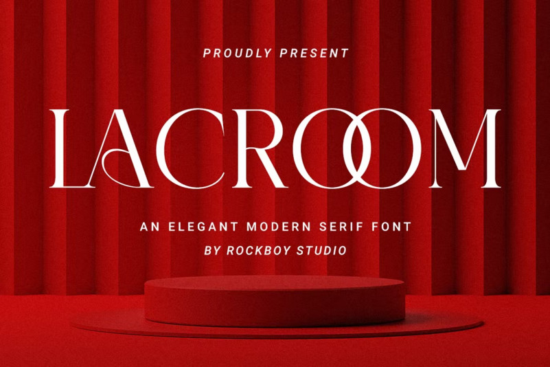 Пример шрифта Lacroom