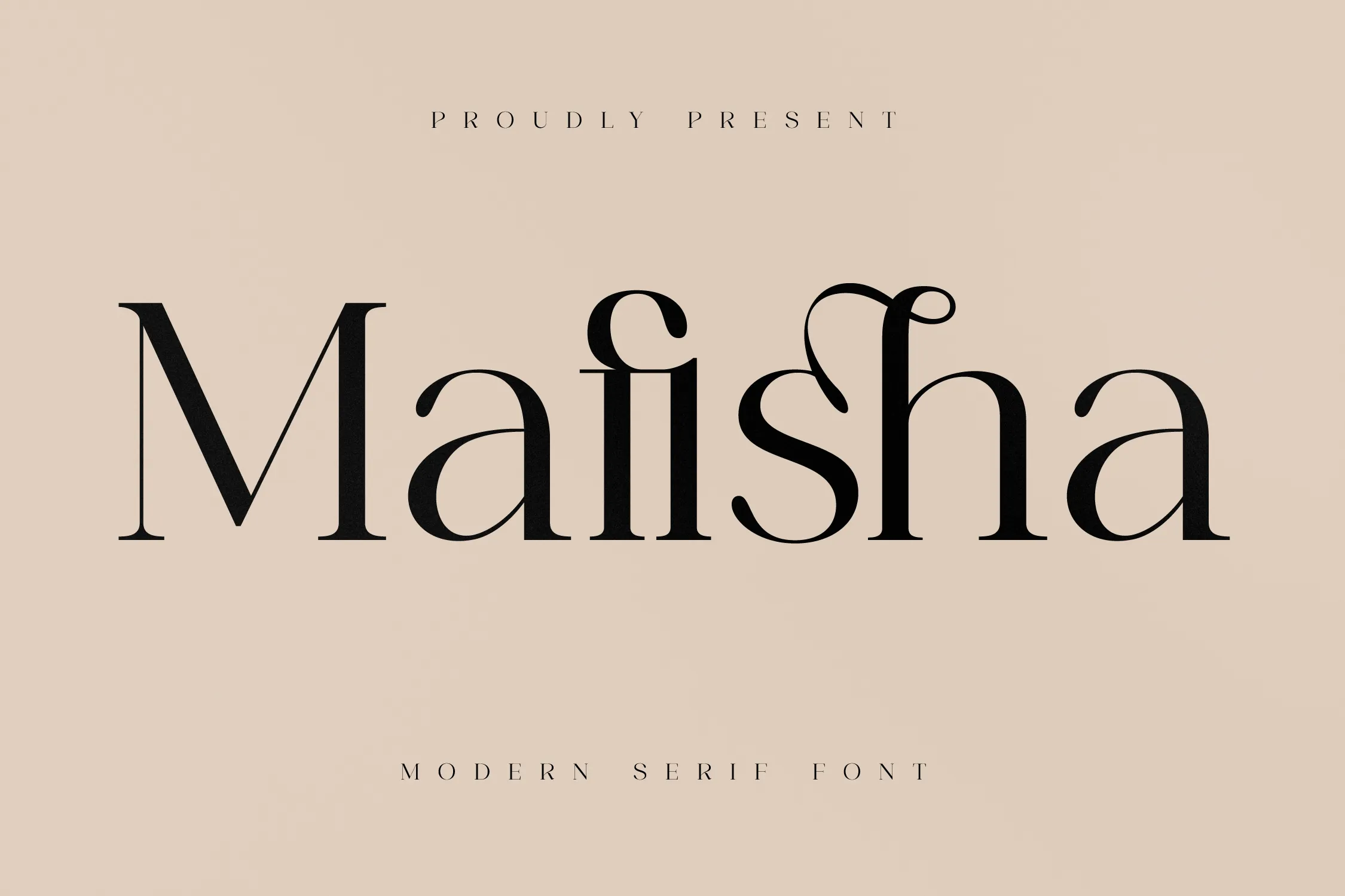 Пример шрифта Mafisha