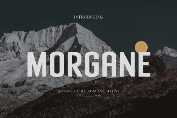 Пример шрифта Morgane