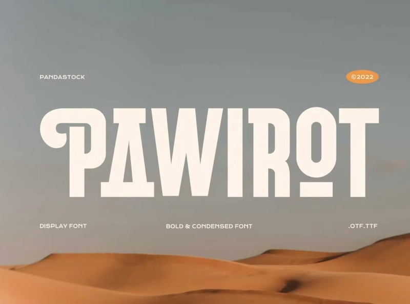 Пример шрифта Pawirot
