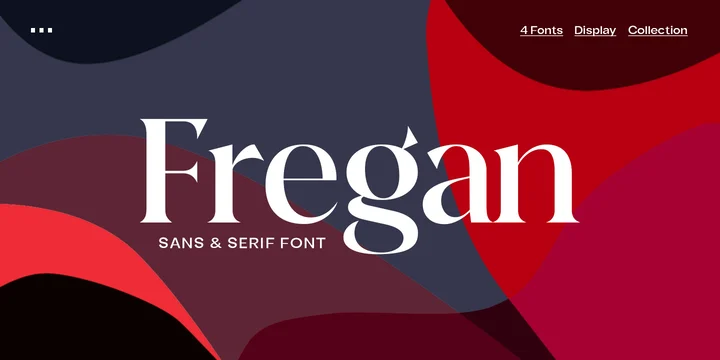 Пример шрифта Fregan