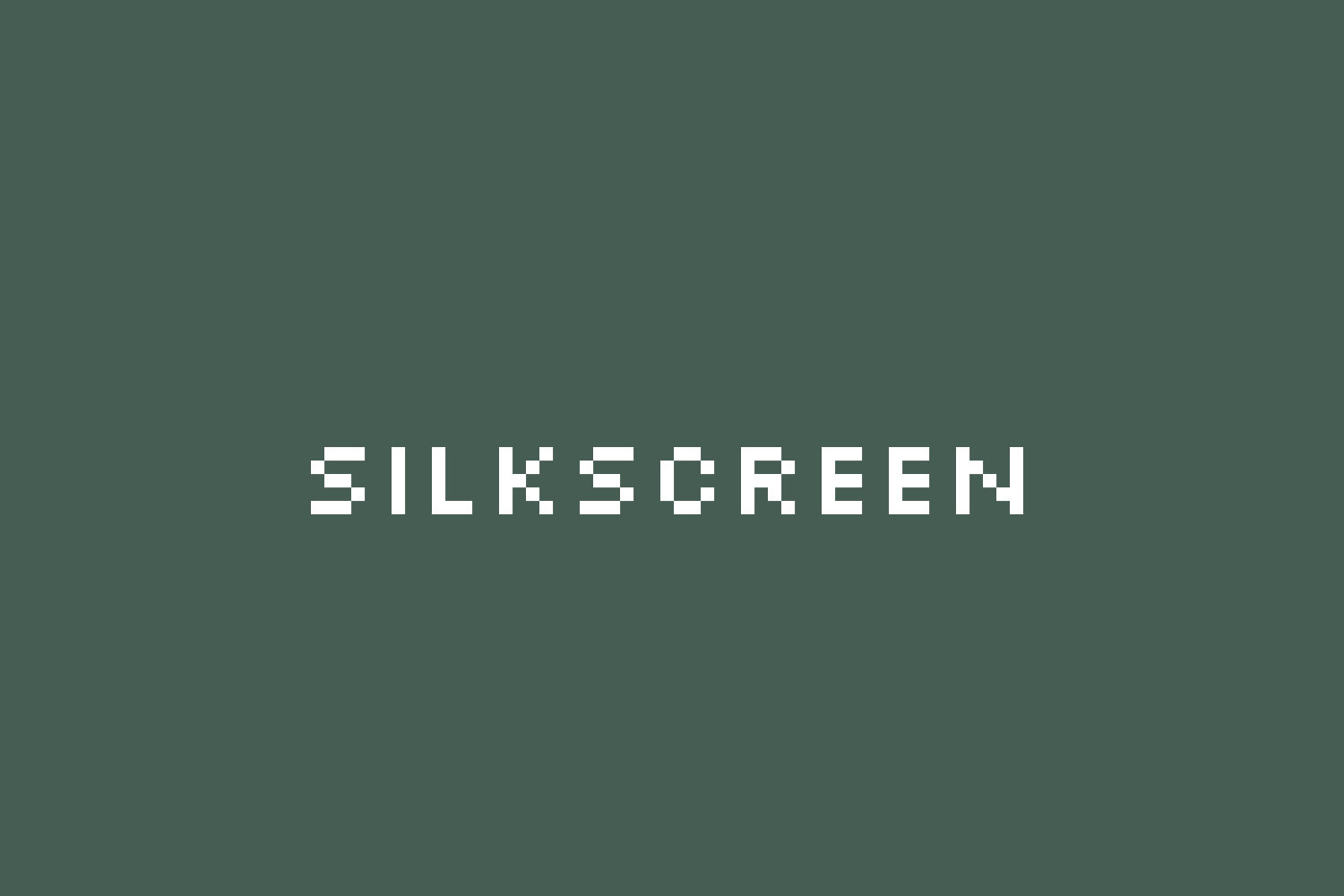 Пример шрифта Silkscreen