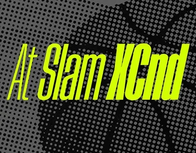 Пример шрифта At Slam XCnd