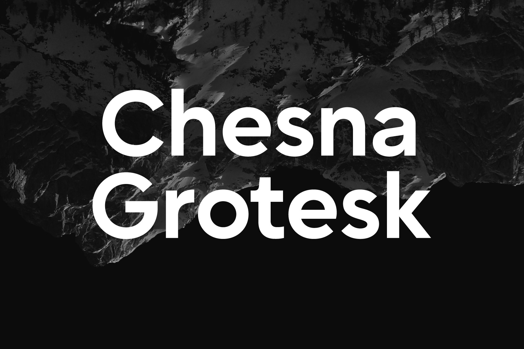 Пример шрифта Chesna Grotesk