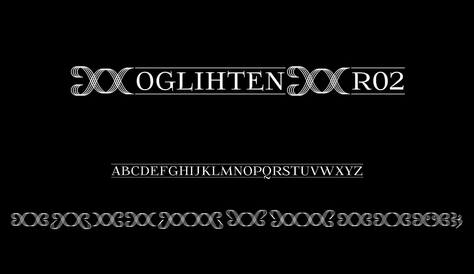 Пример шрифта Foglihten Fr02