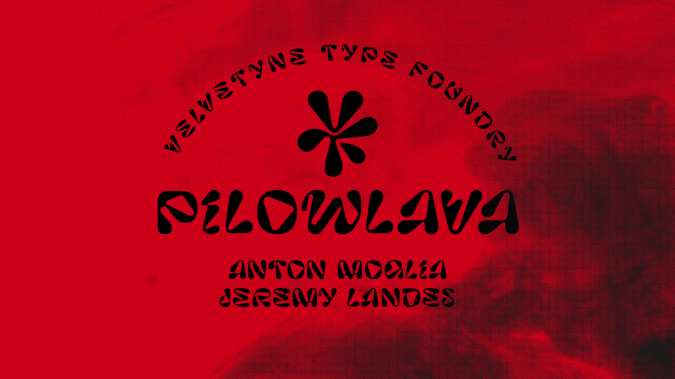 Пример шрифта Pilowlava