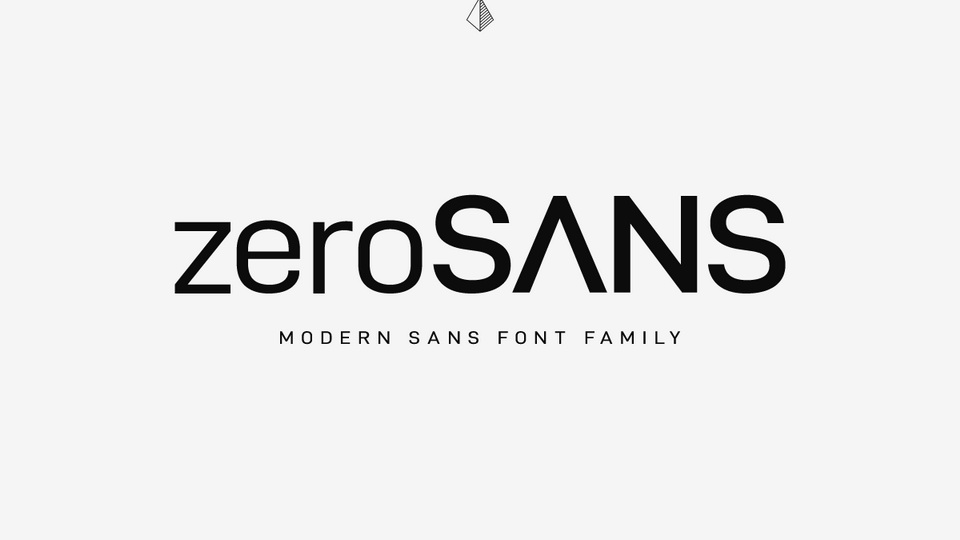Пример шрифта Zero Sans