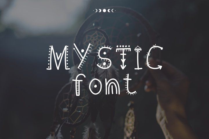 Пример шрифта Mystic
