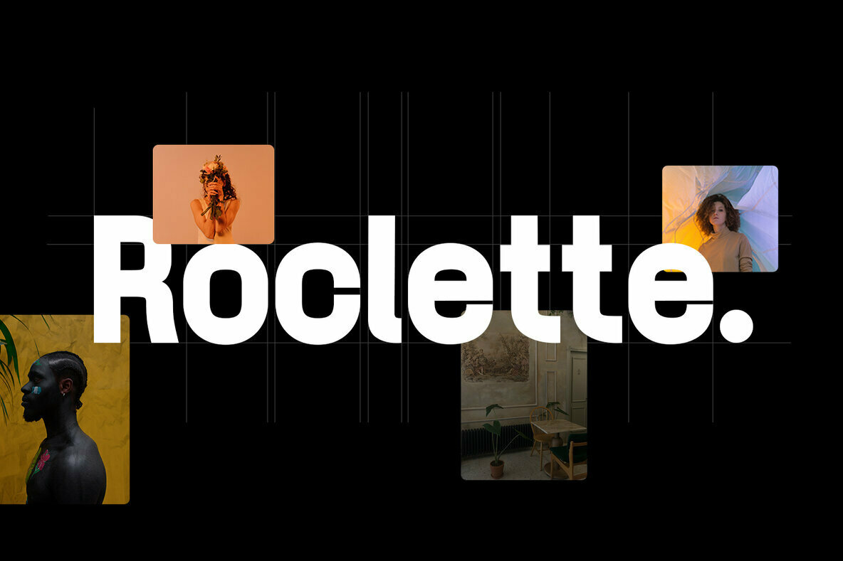 Пример шрифта Roclette Display Ultra Light