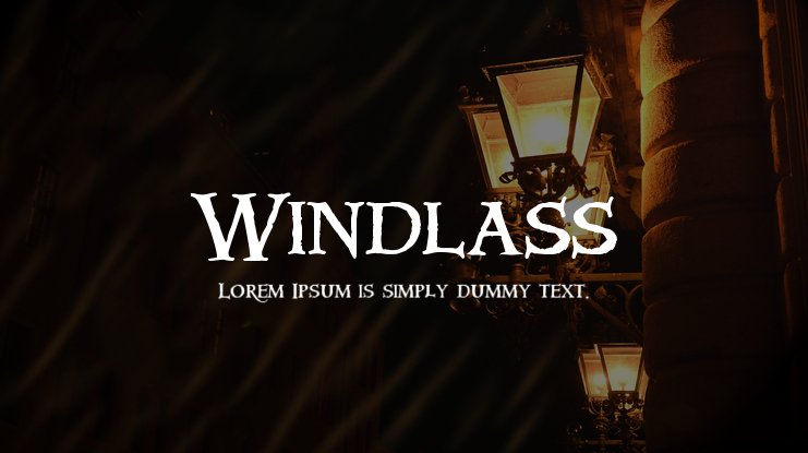 Пример шрифта Windlass Extended Regular
