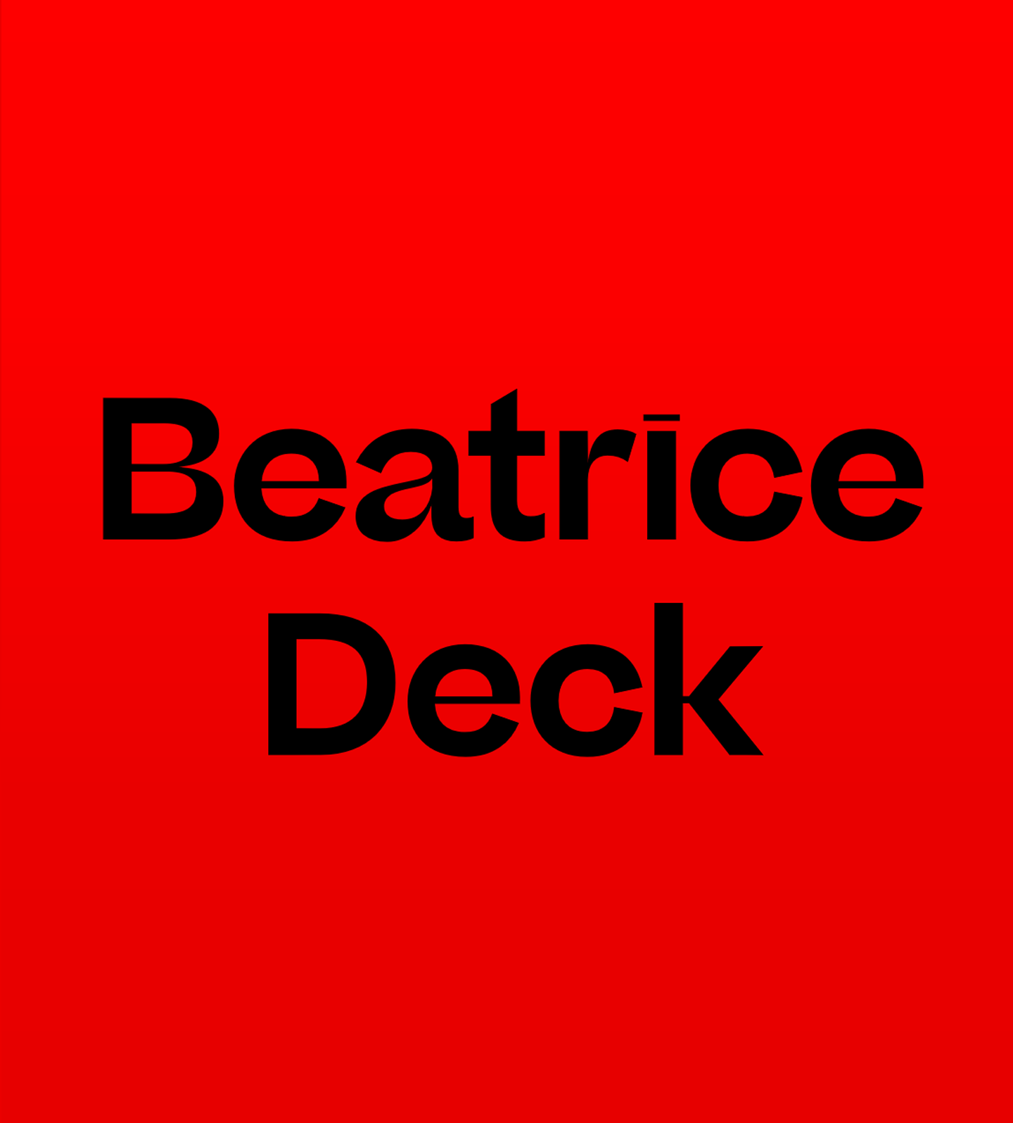 Пример шрифта Beatrice Deck Italic