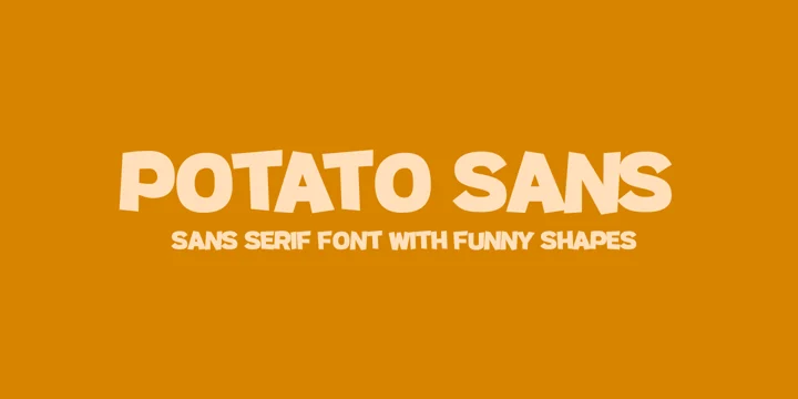 Пример шрифта Potato Sans Black