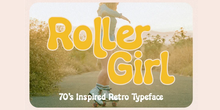 Пример шрифта Roller Girl Regular