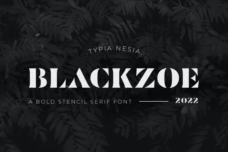 Пример шрифта Blackzoe