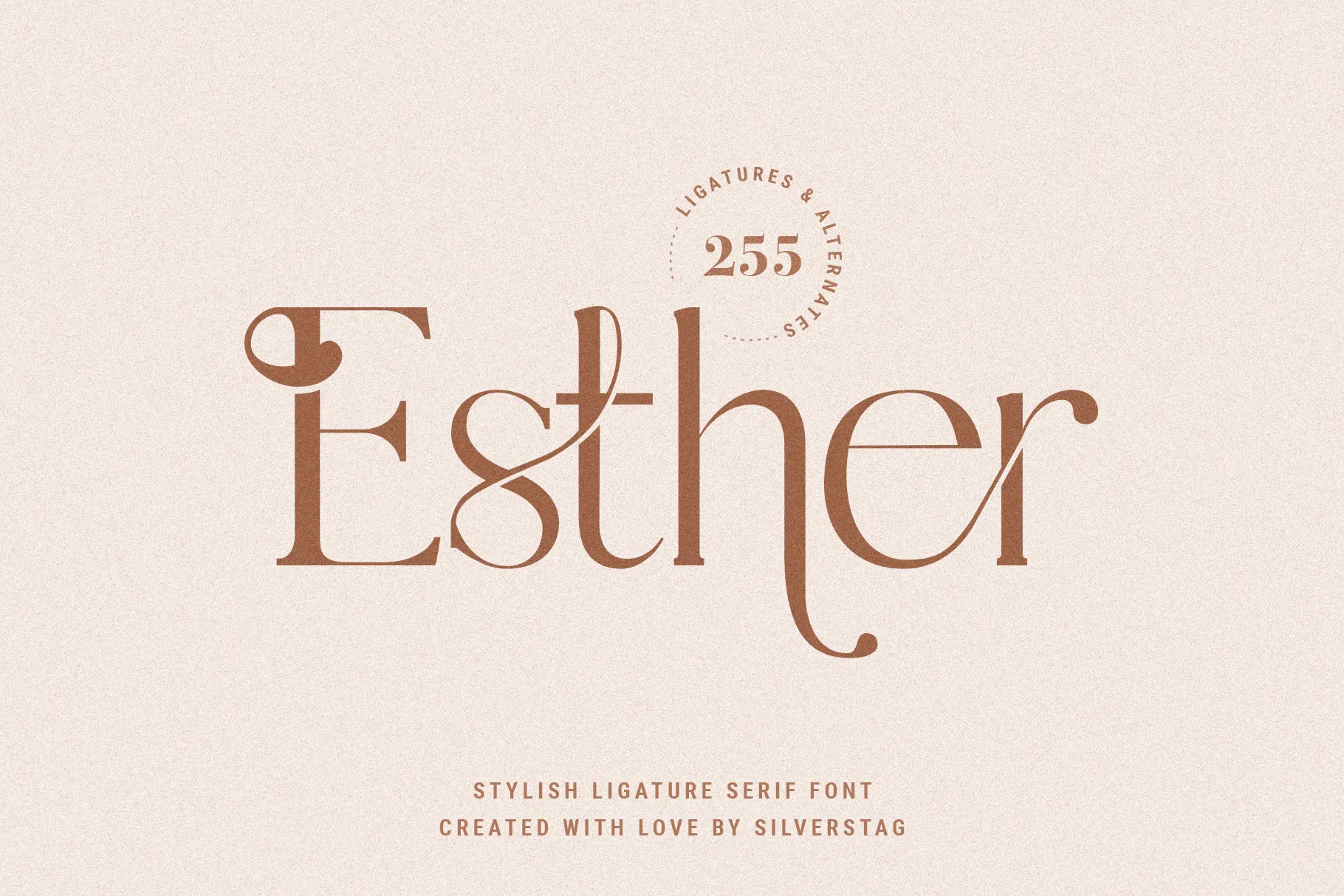 Пример шрифта Esther Italic