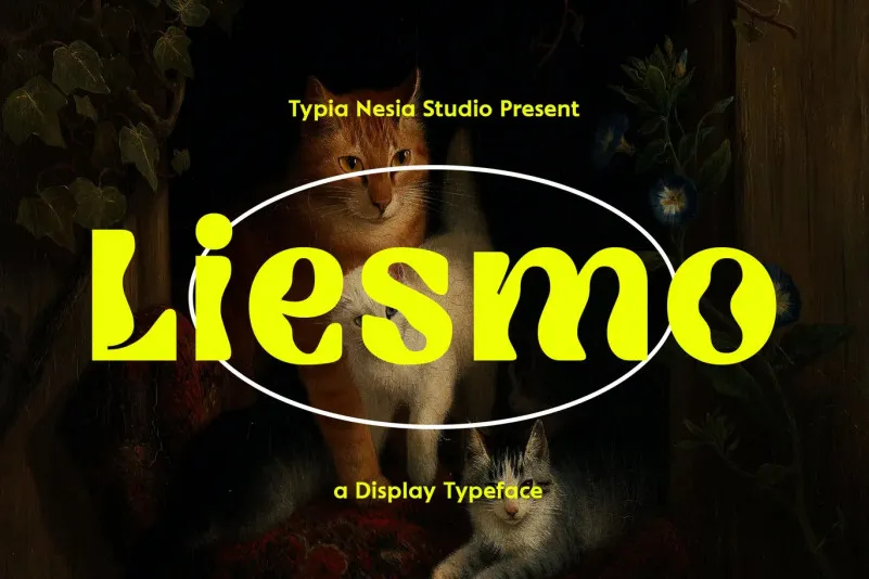 Пример шрифта Liesmo