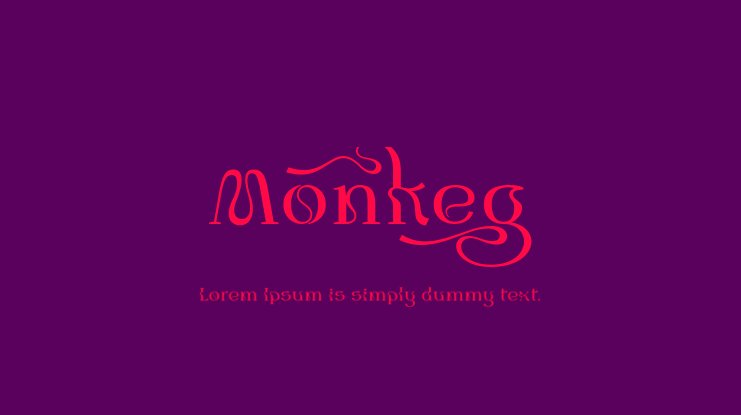 Пример шрифта Monkeg