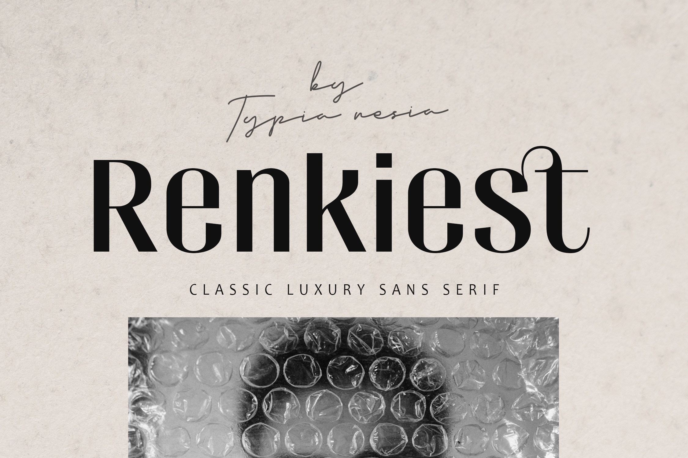 Пример шрифта Renkiest